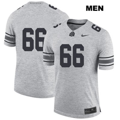 Men's NCAA Ohio State Buckeyes Malcolm Pridgeon #66 College Stitched No Name Authentic Nike Gray Football Jersey UH20S84TZ